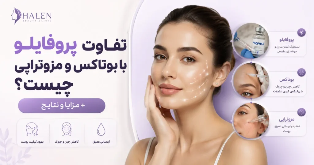 تفاوت پروفایلو با بوتاکس و مزوتراپی چیست؟ + مزایا و نتایج