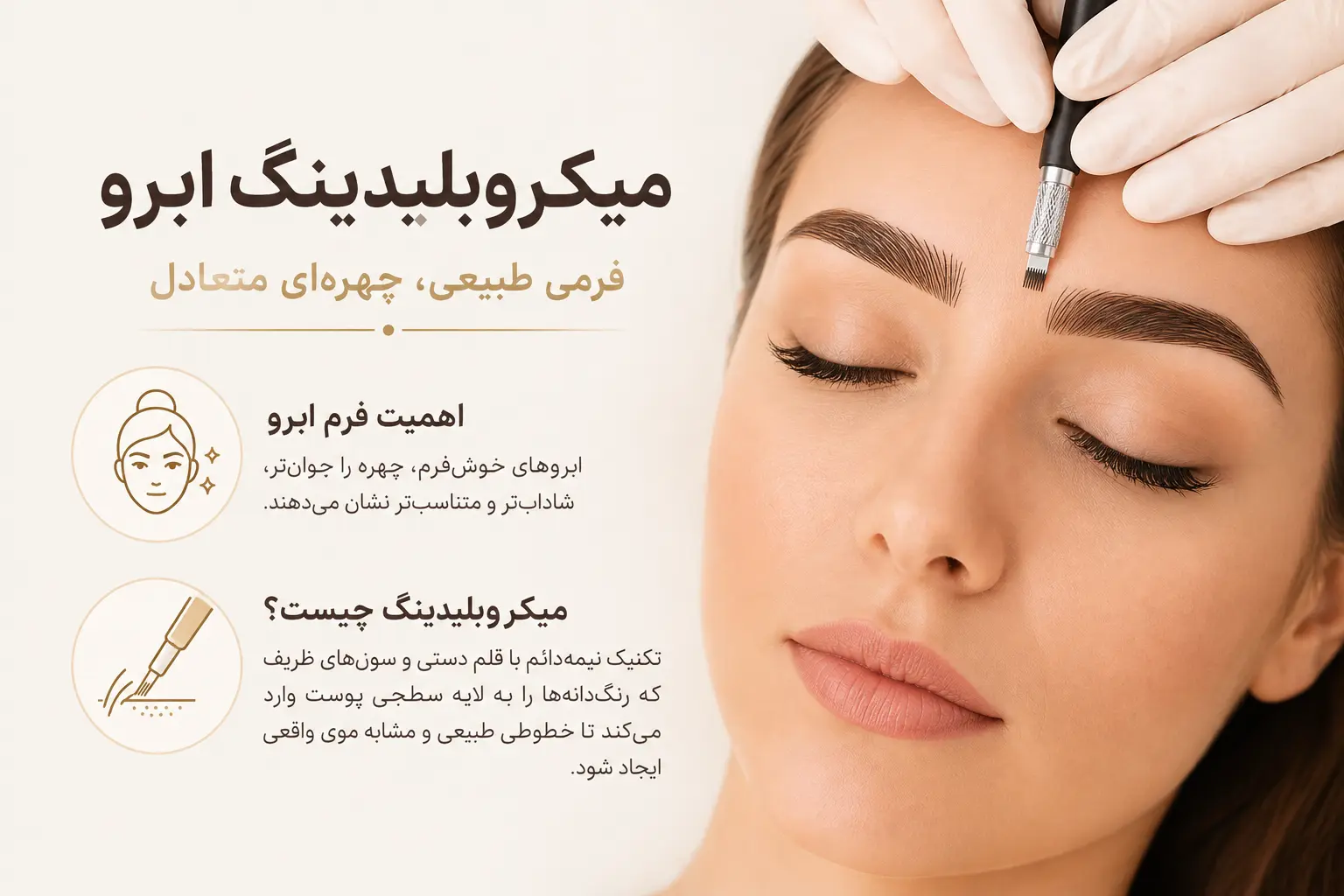میکروبلیدینگ ابرو و اهمیت فرم‌دهی به چهره